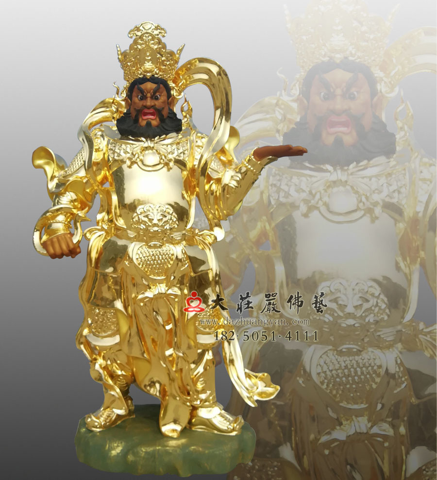 貼金四大天王之廣目天王 貼金四大天王之廣目天王