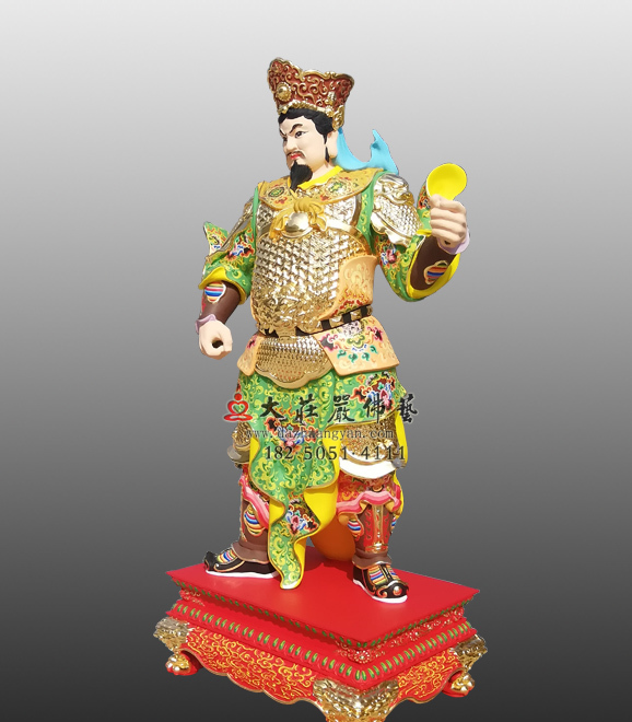 甲午神將韋玉卿左側(cè)彩繪神像 甲午神將韋玉卿左側(cè)彩繪神像